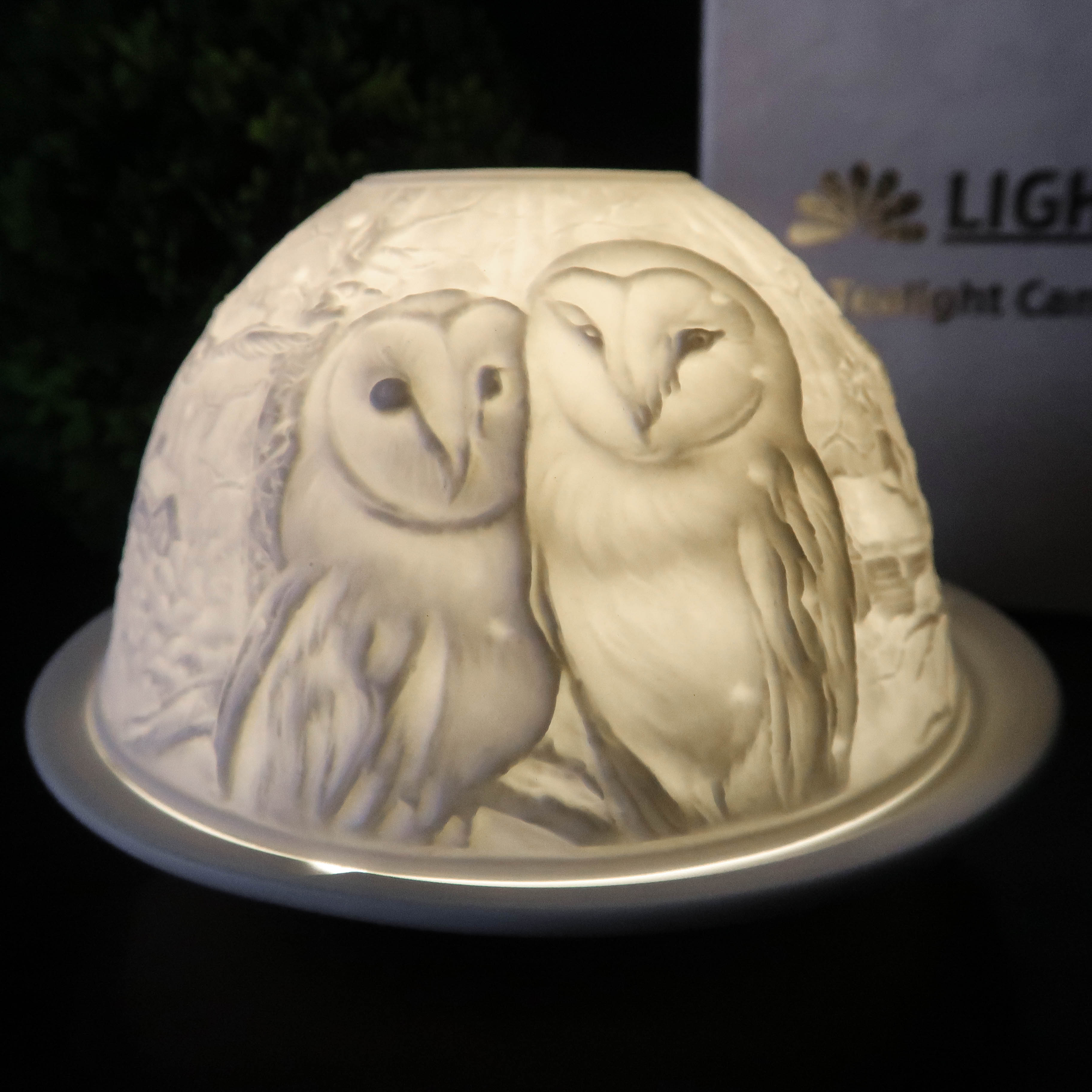 BARN OWLS TEA LIGHT HOLDER Typically Unique